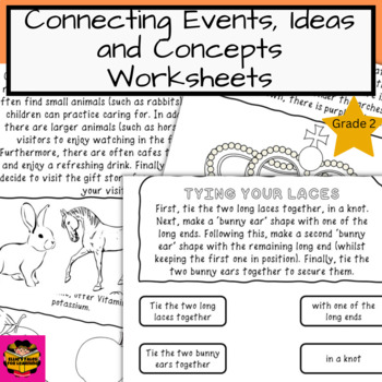 Preview of Connecting Events Ideas and Concepts Worksheets