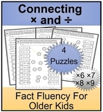 Multiplication and Division Fact Family Fluency Puzzles fo