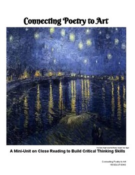 Preview of Connecting Poetry to Art:A Mini-Unit on Close Reading to Build Critical Thinking