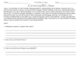Connecting With Jesus Worksheet: Deepen Your Spiritual Journey