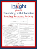 Connecting with Characters Reading Response Assignment