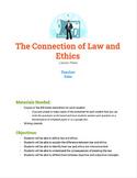 Connection Between Law and Ethics Emergency Sub Lesson Plans