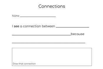 Preview of Connections - Two Graphic Organizers