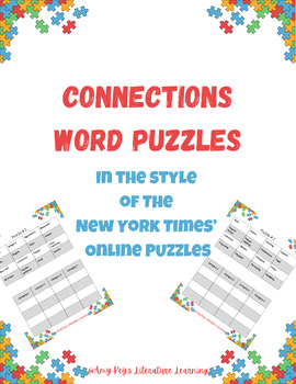 Preview of Connections Word Puzzles Vocabulary Builder Critical Thinking Practice Gr. 6-12