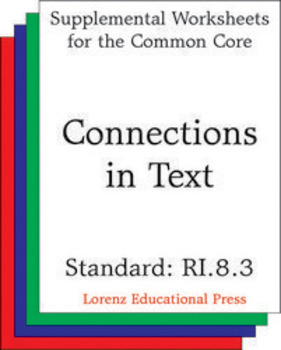 Preview of Connections in Text (CCSS RI.8.3)