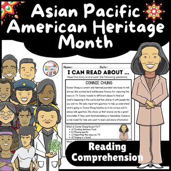 Preview of Connie Chung Reading Comprehension /Asian Pacific American Heritage Month