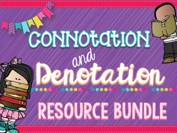 Preview of Connotation & Denotation Bundle: PowerPoint, Practice Activities, Writing Tasks