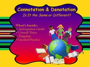 Preview of Connotation & Denotation Power Point Presentation