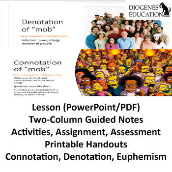 Preview of Connotation and Denotation: Euphemisms L.9-10.5a  RL.9-10.4  CCRA.R.4
