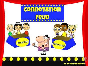 Preview of Connotation Feud: Powerpoint Game for Secondary