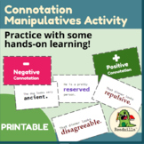 Connotation - Manipulatives Sort Activity