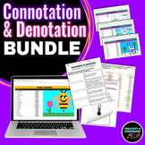 Connotation & Denotation BUNDLE Mini Lesson Group Activity