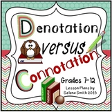 Connotation and Denotation Engaging Activities for Middle 