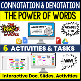 Connotation and Denotation Activities | Author's Tone & Wo