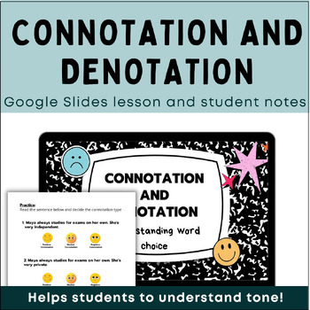 Preview of Connotation and Denotation Activity and Worksheet