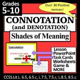 Connotation and Denotation Task Cards, Match Up, and MORE