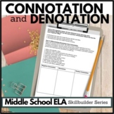 Connotation and Denotation Activities for Middle School Co