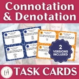 Connotation and Denotation Task Cards for Close Reading Practice