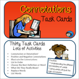 Connotations Task Cards - Print and Easel Versions