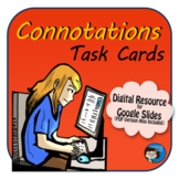 Connotations Task Cards and Google Slides
