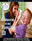 Conoce a Mi Familia: Two Fun Spanish Icebreaker Games Free