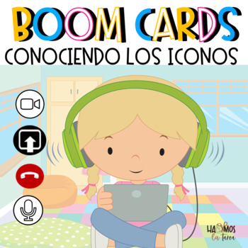 Preview of Conociendo los Iconos - Boom Cards