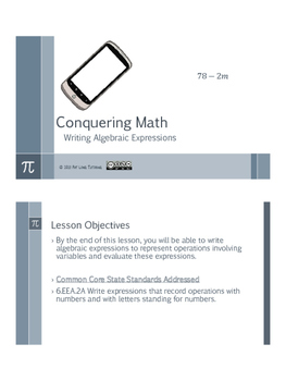 Preview of Algebraic Expressions Bundle - Preview