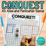 Conquest Area and Perimeter With Tiling Practice Math Game