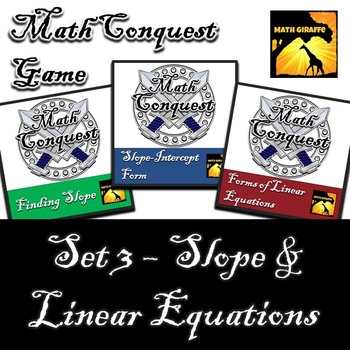 Preview of Conquest Game: Algebra Set 3 (Bundled) - Slope & Linear Equations