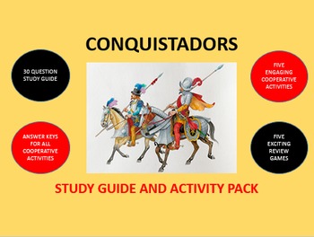 Preview of Conquistadors - Spanish Conquest in the Americas: Study Guide and Activity Pack