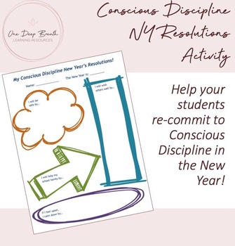 Preview of Conscious Discipline New Year's Resolutions Activity