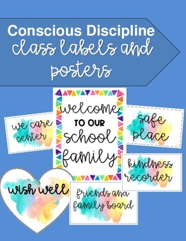 Preview of Conscious Discipline Printables-Rainbow Labels