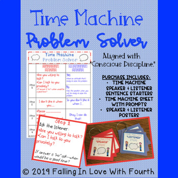 Preview of Elementary "Time Machine" Problem Solving Prompt Cards