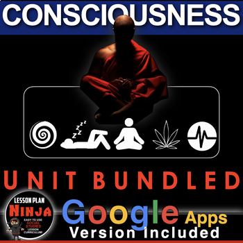 Preview of Consciousness Unit- Worksheets, PPTs, Guided Notes, Kahoot & Test + PsychologyAP