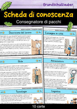 Preview of Consegnatore di pacchi - Scheda di conoscenza - Professioni (italiano)
