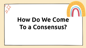 Preview of Consensus Powerpoint