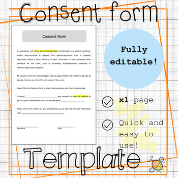 Preview of Consent form | Speech & language therapy | Occupational therapy | Psychology