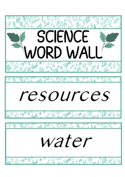 Preview of Conservation - WORD WALL