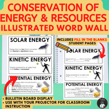 Preview of GRADE 5 CONSERVATION OF ENERGY - WORD WALL - 2022 ONTARIO SCIENCE