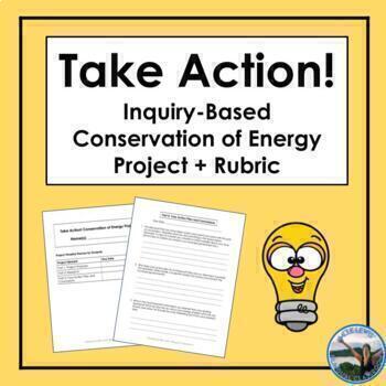 Preview of Conservation of Energy Science Project and Rubric