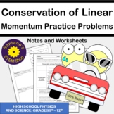Conservation of Linear Momentum Practice Problem Worksheet