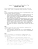 Conservation of Mass Unit Plan