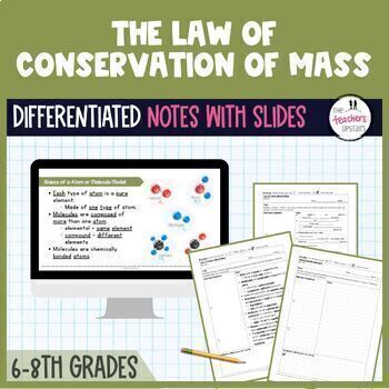 Preview of Conservation of Mass Worksheet Answer Key | Science Notes