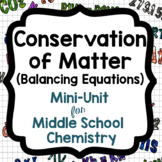 Conservation of Matter Mini-Unit (Balancing Chemical Equations)