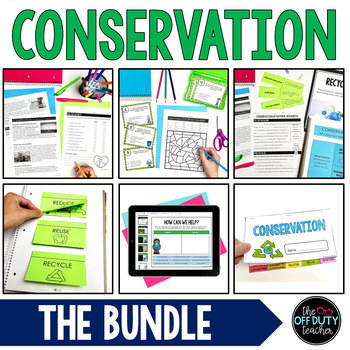 Preview of Conservation of Natural Resources Bundle Print and Digital Activities (Google)