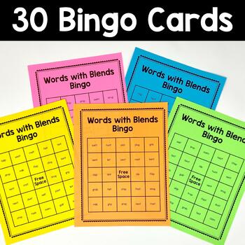 Consonant Blend Bingo by Learning Support Lady | TPT