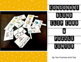 Consonant Blend Clip Cards First Grade Literacy Center