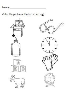 consonant blend discrimination coloring sheets by