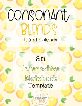 Preview of Consonant Blend Interactive Notebook FREEBIE