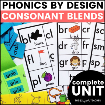 Preview of Phonics By Design Consonant Blends BUNDLE: L, S, & R Blends Lesson & Activities